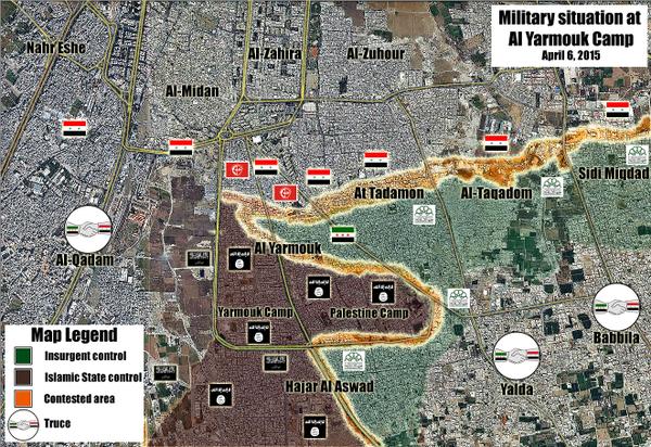 Military situation at  Al #Yarmouk Camp.