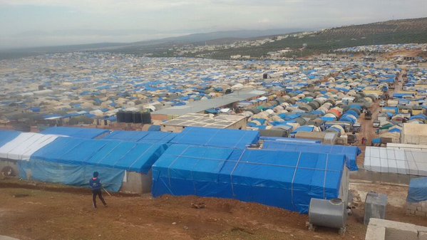 Syria: 1,700 displaced families joined an existing 110,000 IDPs in 4 camps Atmeh Idlib