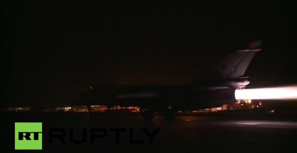 #RuAF in Hmeimem Airbase at night 