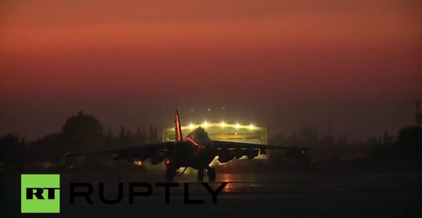 #RuAF in Hmeimem Airbase at night 