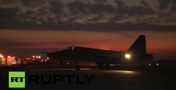 #RuAF in Hmeimem Airbase at night 