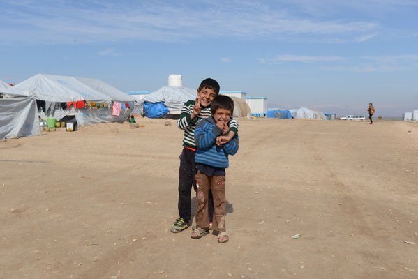 Iraqi children in Newroz refugee camp in Eastern Syria supported by @UNICEF @UNICEFmena