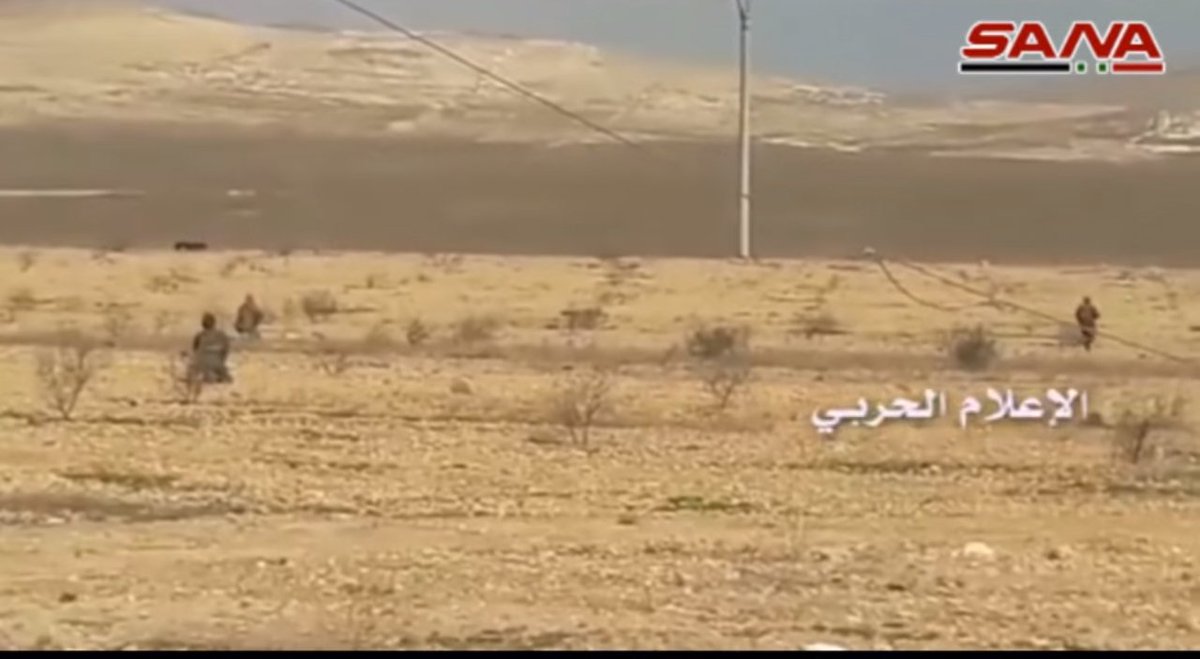 SAA/NDF forces fighting at Khanaser town in Aleppo countryside, Syria 
