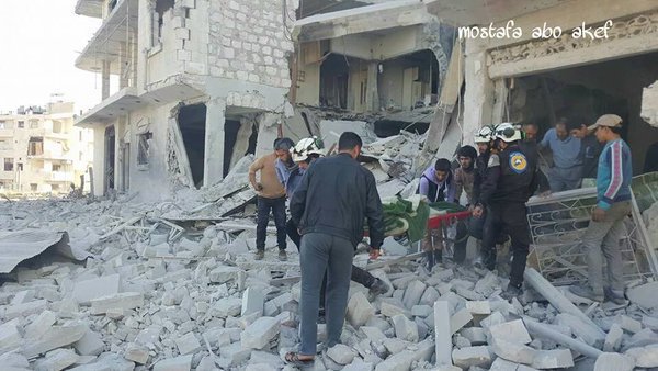 Russia bombed a church in Jisr al-Shughour, Idlib