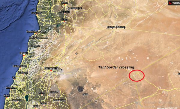 Rebels (FSA Ahmed Salabdo  and  New Syrian army) captured Al Tanf border crossing. Syria-Iraq 