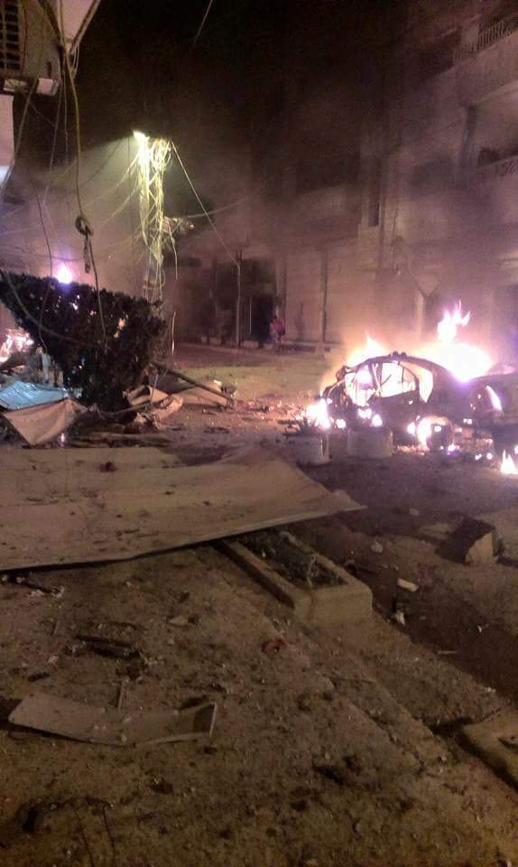 Explosion targeted Domino Restaurant In Central Qamishli
