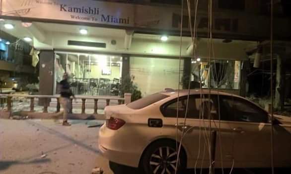 Explosion targeted Domino Restaurant In Central Qamishli