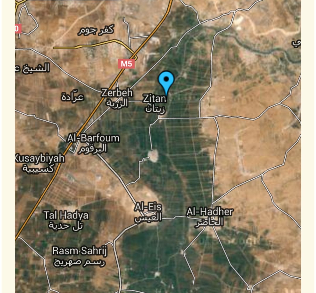 First Reports that rebels have entered and control the city of Zitan in south Aleppo, Syria.