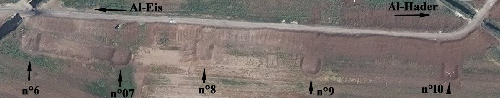 Iranian-led militias built at least 18 entrenchments to protect main road linking Al-Eis to Al-Hader in S. Aleppo.  