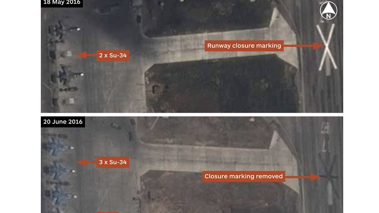 Runway reopened at Russia's Khmeimim airbase in Syria, satellite imagery  