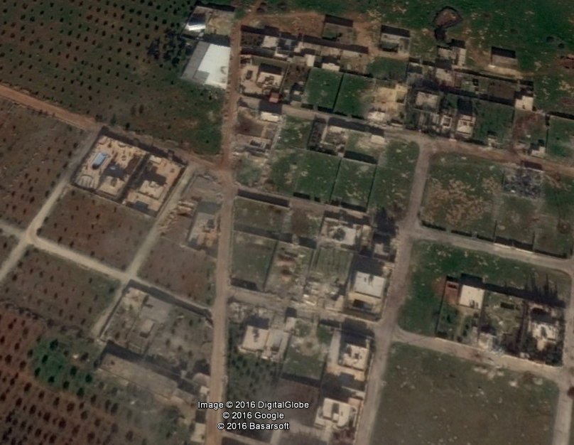 Northern Mallah farms widely flattened by shelling  and  airstrikes
