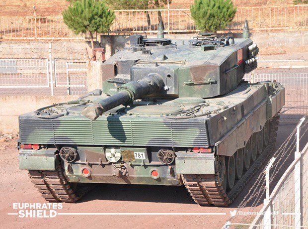 Turkey sending Leopard 2 tanks to northern Syria #EuphratesShield  