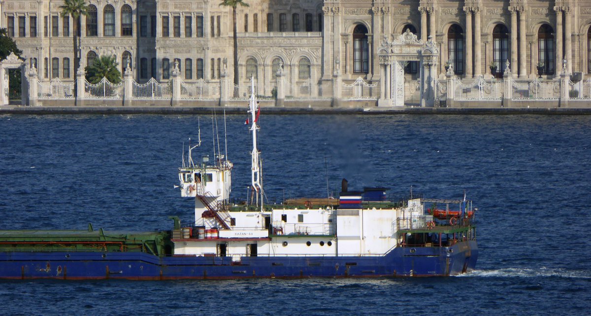 Second Russian Ship of the morning is Kazan 60 southbound on the Bosphorus.  