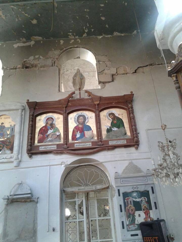 Syria: Mass at Mar taqla Church in captured town of Daraya near Damascus