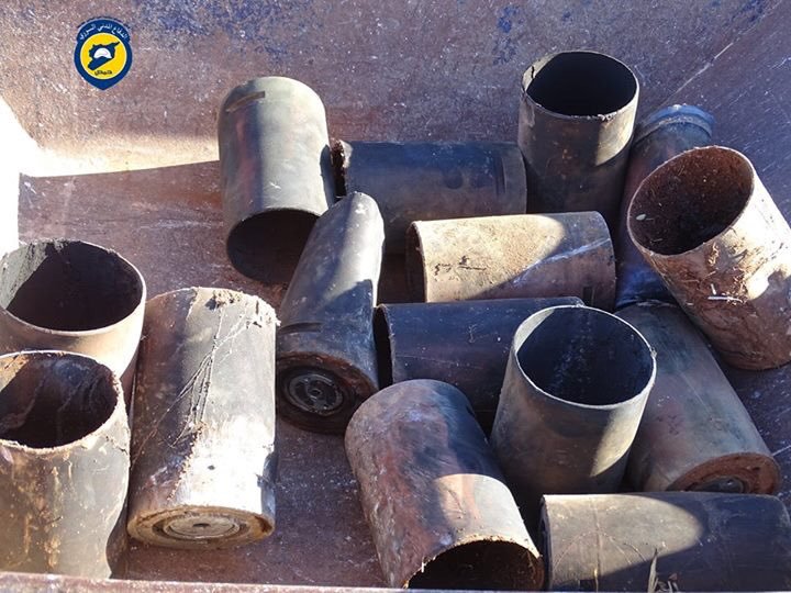 Incendiary cluster bombs dropped yday on The N rural of Homs Syria