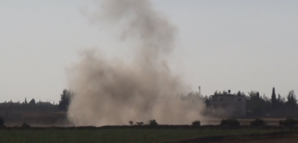 Turkish army shells YPG in Afrin this morning