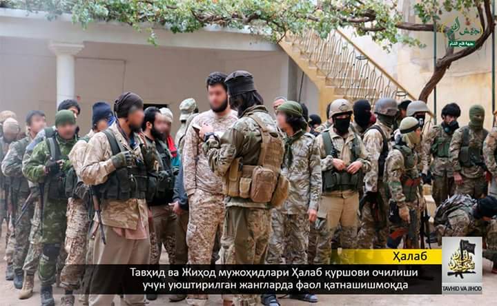 Chechnen Militants at Aleppo battle