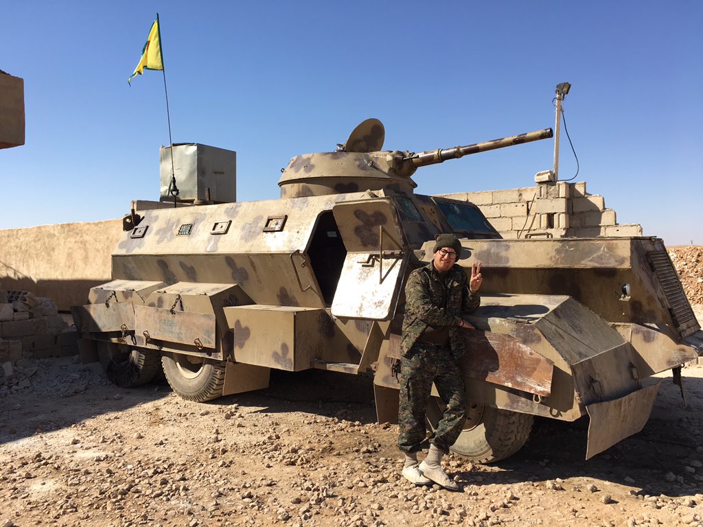 YPG Improvised armored vehicle with BMP-1