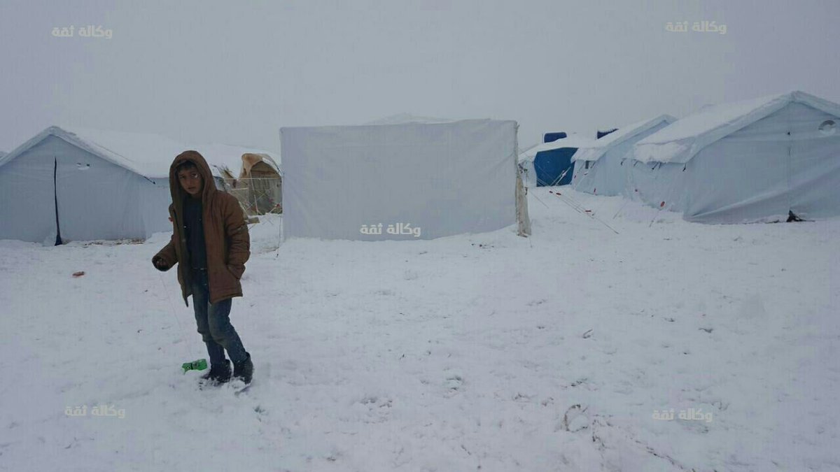 Photos: Refugees camps in the north countryside of Aleppo.