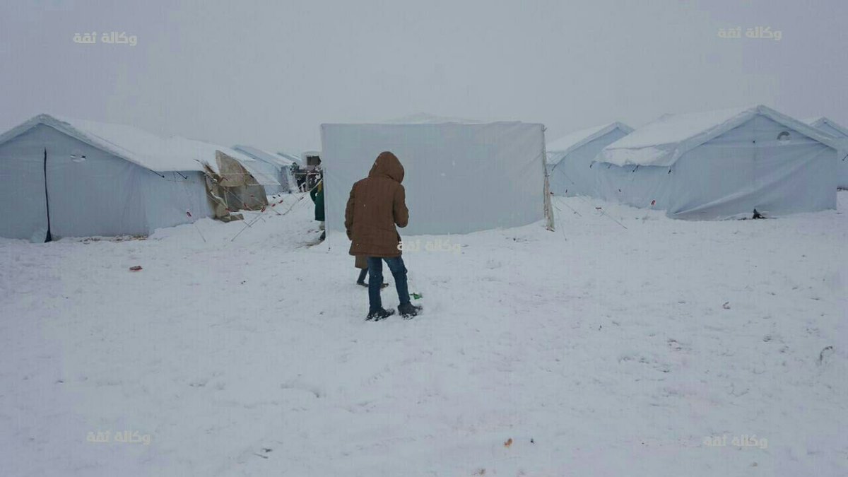 Photos: Refugees camps in the north countryside of Aleppo.
