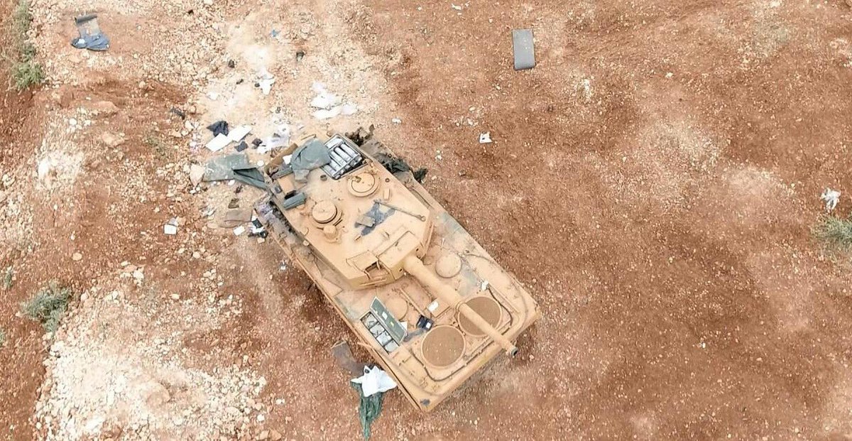 Al-Bab: ISIS publishes pictures of destroyed/abandoned TSK Leopard 2A4, M60T, Otokar Cobra.  