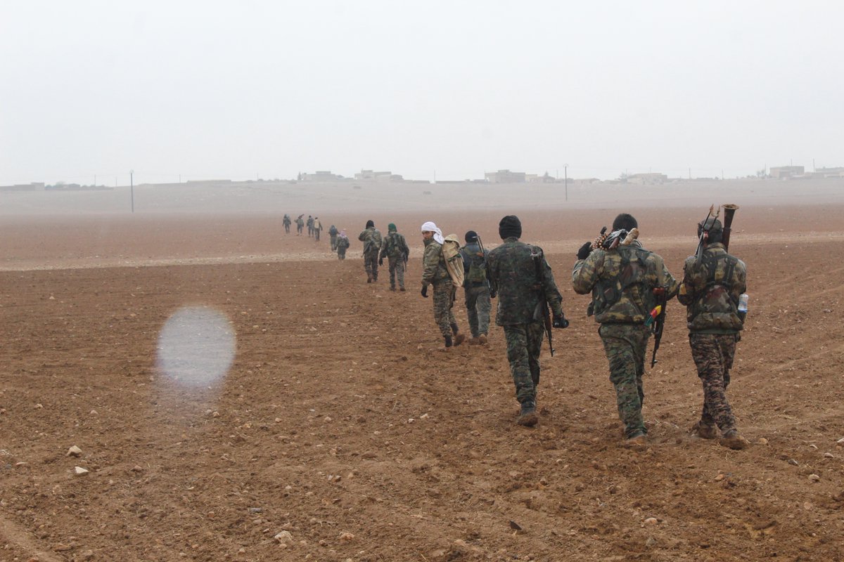 Mahmudle front, SDF liberated village Himaryan and surrounded Vilage Bir Sana