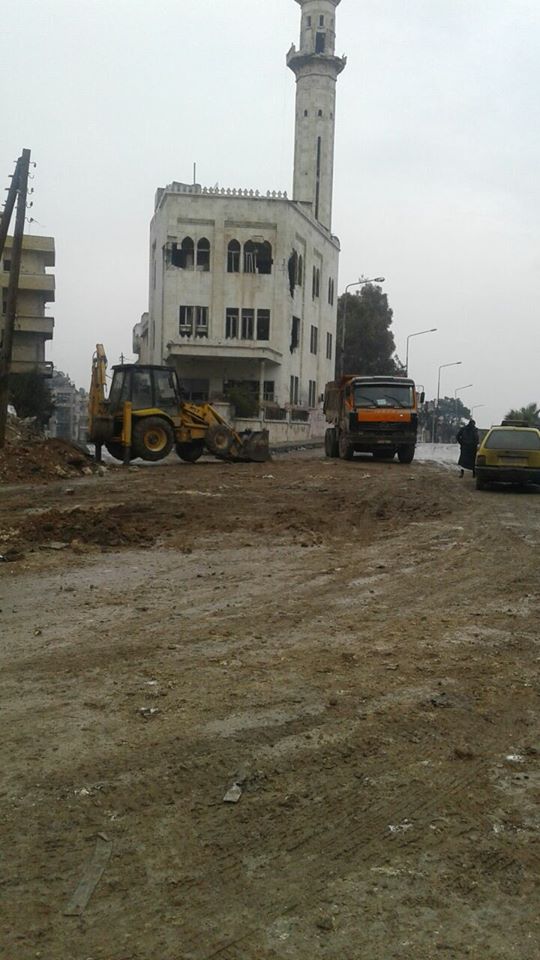 Aleppo: repairment at the neighborhoods of AlAnsari, AlZebdieh, Saif AlDawla in East Aleppo  