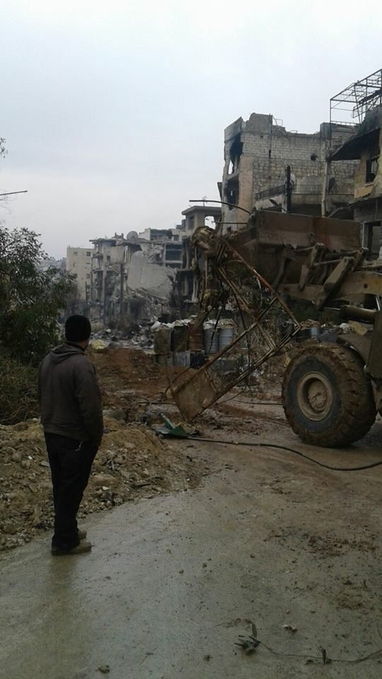 Aleppo: repairment at the neighborhoods of AlAnsari, AlZebdieh, Saif AlDawla in East Aleppo  