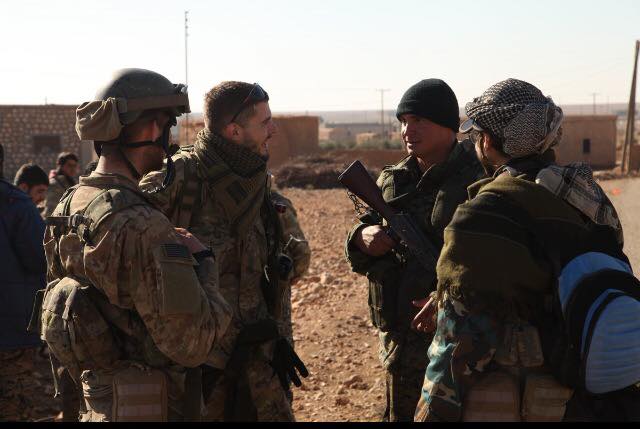 Foreign fighters with the YPG from Brazil, Denmark, Norway and England during battles against ISIS in al-Raqqa  