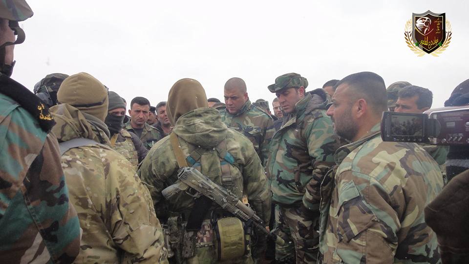 SAA Qalamoun shield forces training by Russian advisers 