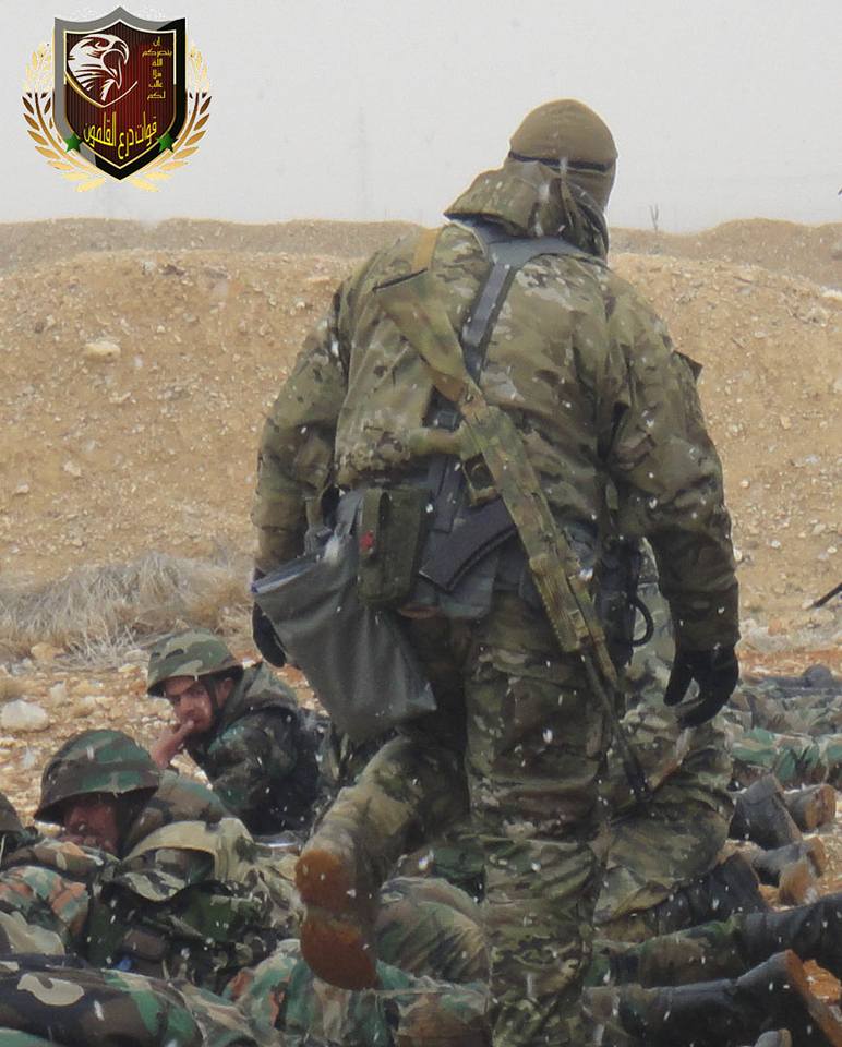 SAA Qalamoun shield forces training by Russian advisers 