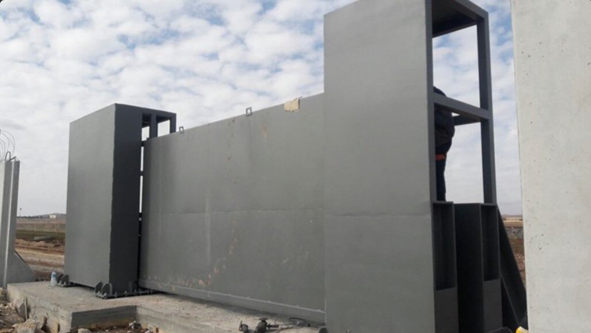 Half of the 511 kilometer-long Syrian border wall has been completed 