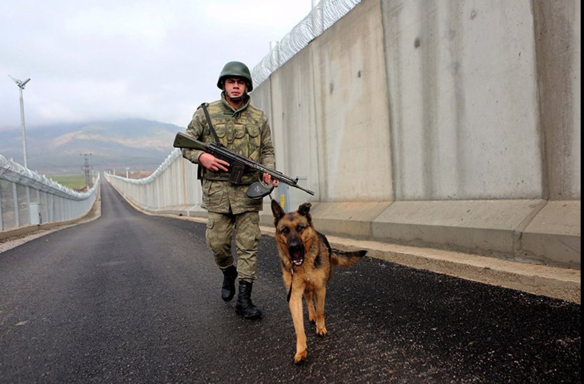 Half of the 511 kilometer-long Syrian border wall has been completed 
