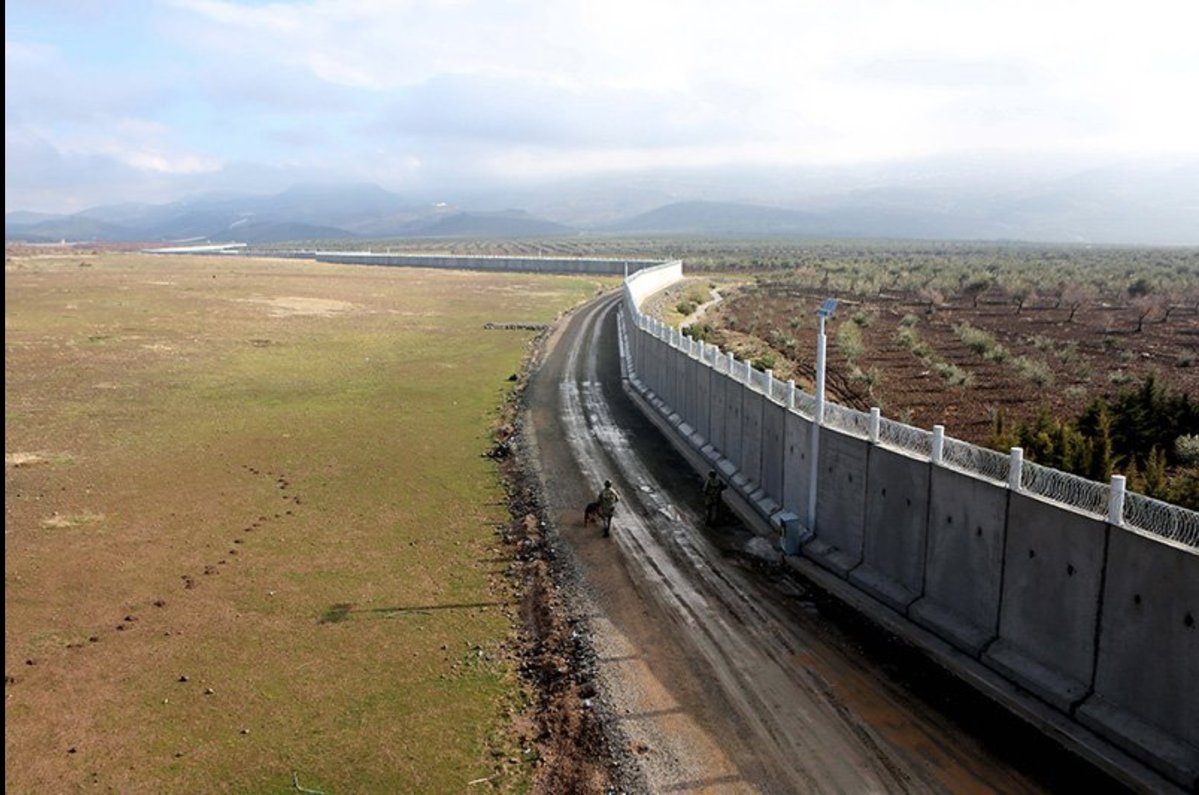 Half of the 511 kilometer-long Syrian border wall has been completed 