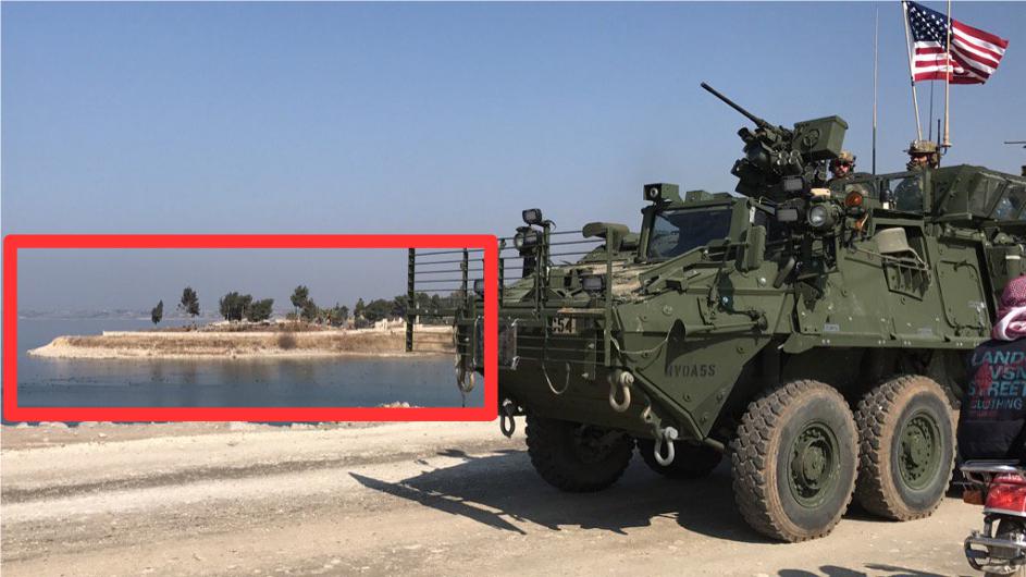 Geolocation confirms US Army Stryker in Syria - passing fmr Turkey Tomb of Suleyman Shah 