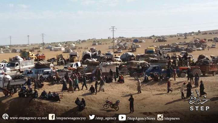 Mass exodus from eastern rural Aleppo after Assad-forces advanced  