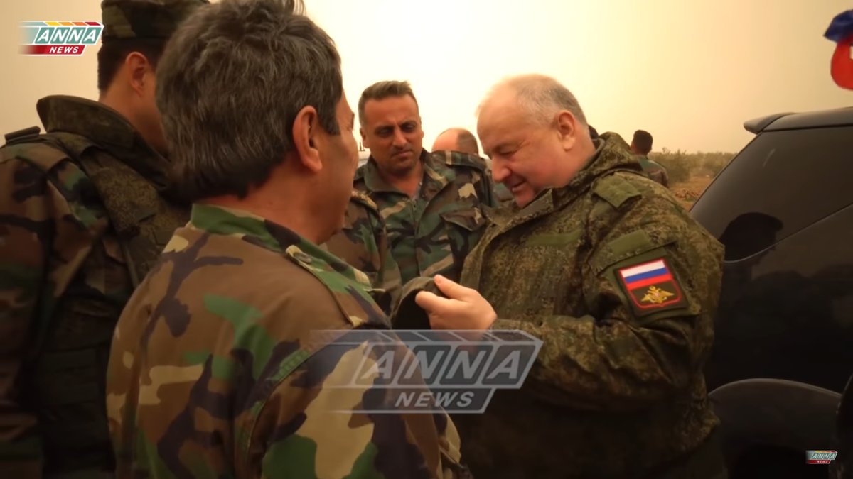 Russia MP and sapper units, Syrian Army and SDF MMC West of Manbij Syria  