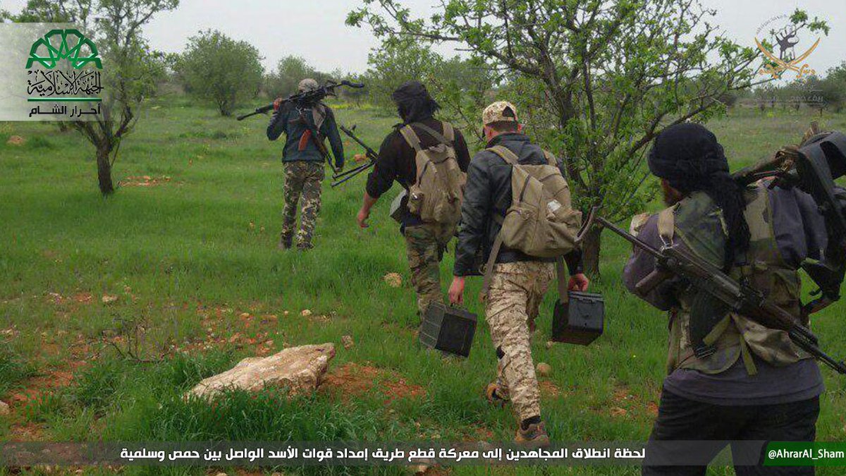 Ahrar-AlSham participate in HTS offensive to cut Homs-Salamiyah supply routes Syria  