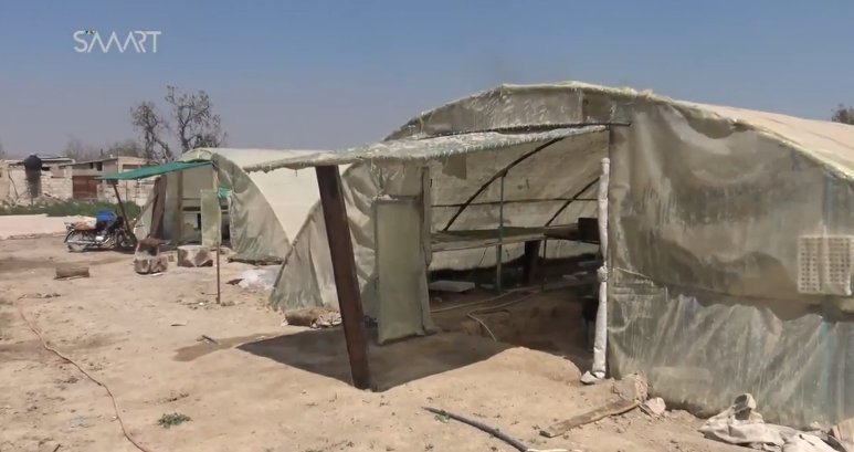 Adalah organisation starts a project in eastern Ghouta, helping farmers set up greenhouses to grow with limited resources, Damascus, Syria.