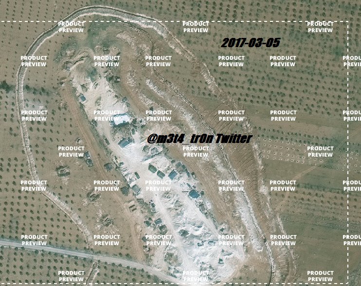 Turkey developed a new military base East of Bza'a, Syria, facing SAA forces (probably 'HISAR' Air Def deployed)