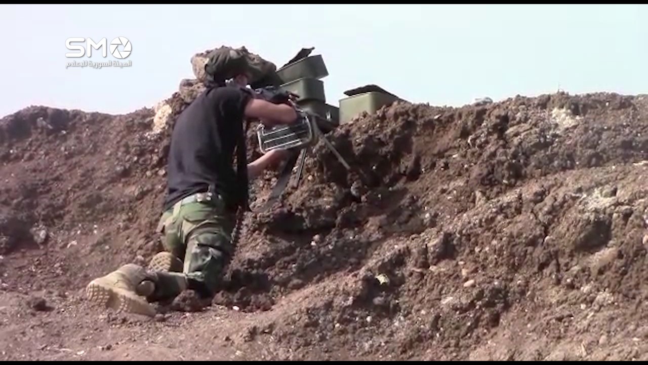 Clashes with ISIS in Yarmuk basin, south-west Daraa