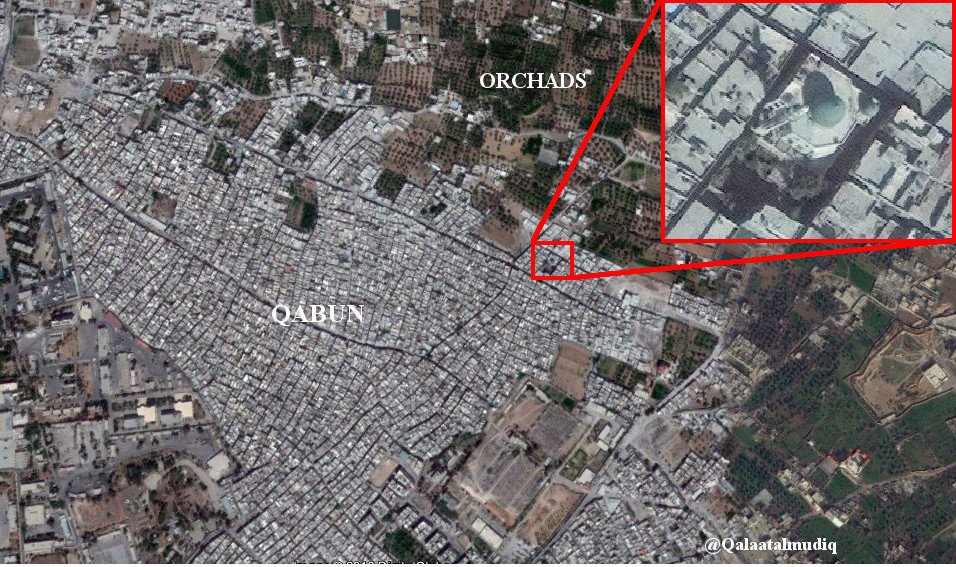 The government has reached Qabun urbanised areas from the orchards (62 days after the start of their offensive) and captured Imam Hussein Mosque block, east Damascus, Syria. 