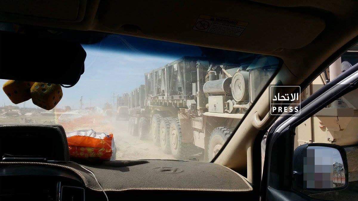 French military vehicles in north Raqqa 