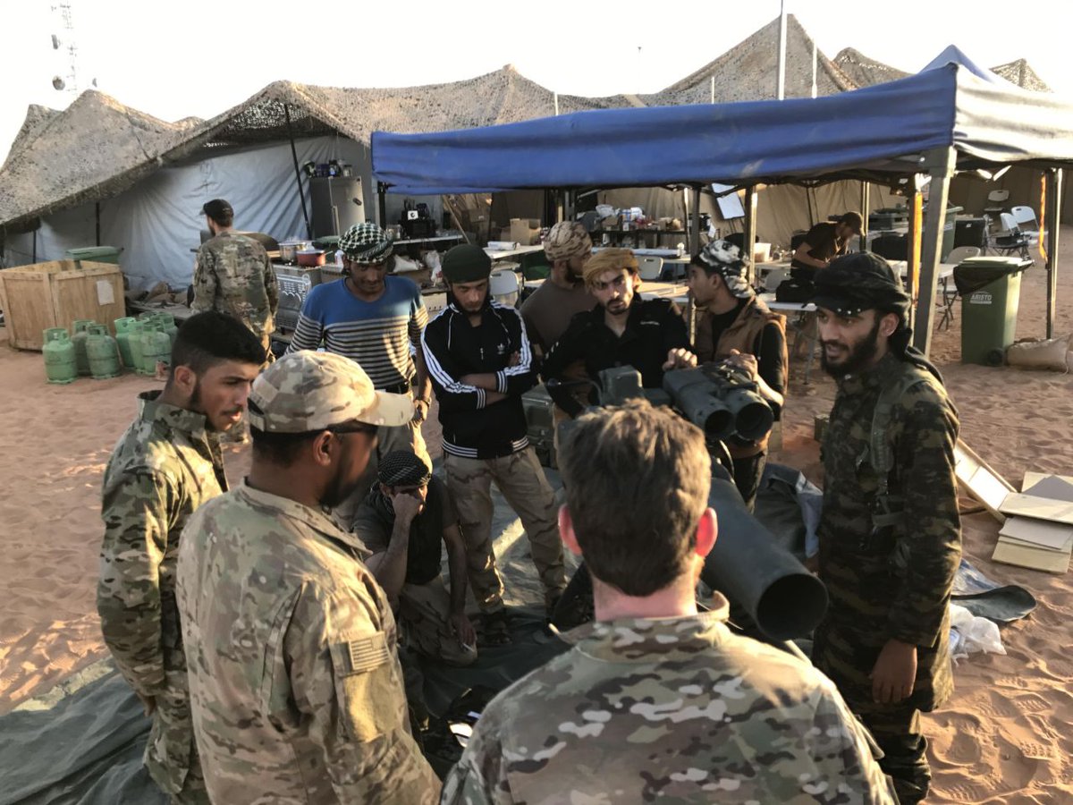 U.S forces are training Maghaweir Al Thowra at At Tanf, Syria for thier continued fight against ISIL