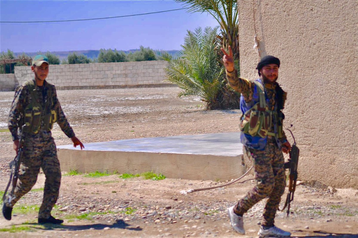 SDF's first axis captured Abdallah village. Second axis captured 12 farms, then both axes met, freeing an area of ​​47km2