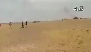 Allegedly video of the US strike near al-Tanf, Syria. Clear Iraqi accent confirm Pro-Assad Iran-backed Kataib Imam Ali militia on the ground  