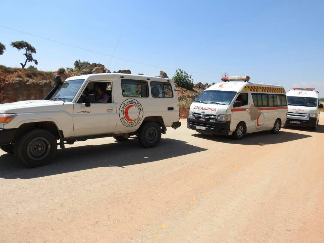 Several kids and families left Fuah-Kefraya today and arrived in government held areas.  