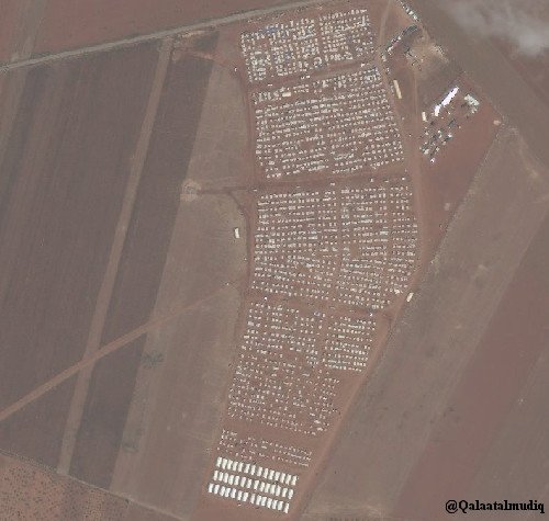 West Jarablus: final extension of Zoghara Camp built in only 2 months to host 1,000s displaced from Al-Waer, Homs West suburb.