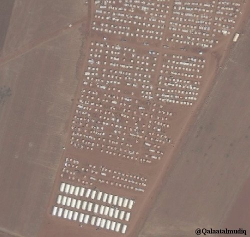 West Jarablus: final extension of Zoghara Camp built in only 2 months to host 1,000s displaced from Al-Waer, Homs West suburb.  