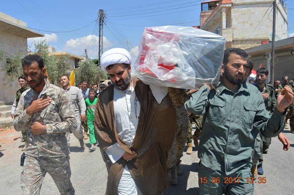 North Aleppo: Al-Zahraa mourning a Syria|n Hezbollah fighter killed on Palmyra front